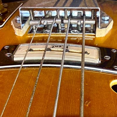 Original Kent 833 Violin style 1966 bass burst image 13