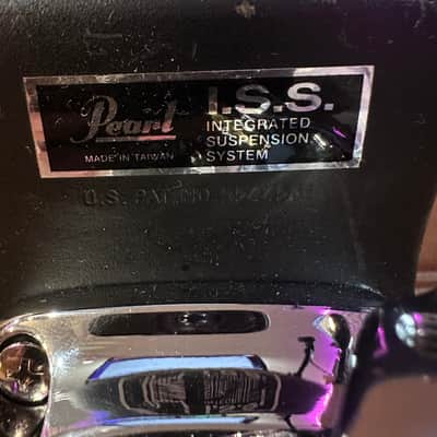 Pearl I.S.S. Integrated Suspension System Tom Mount w/ 3 Rim Clamps – Chrome/Black – Made in Taiwan image 4