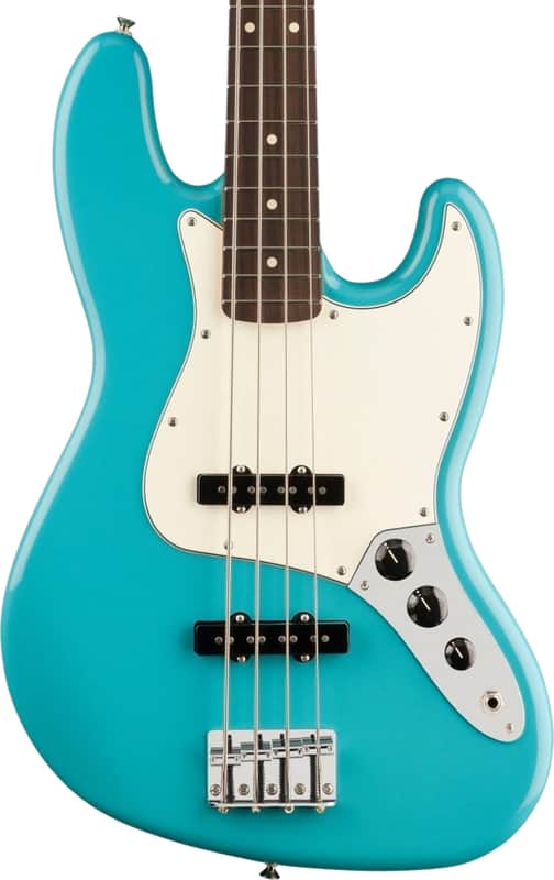Fender Player II Jazz Bass 4-String Bass Guitar, Rosewood Fingerboard, Aquatone Blue image 1