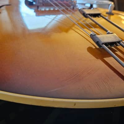 1968 Epiphone Riviera E360-TD - Sunburst - Owned By Hollis Calvert (Peavey AR) image 3