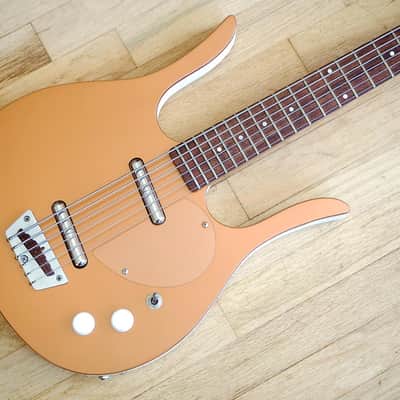 Jerry Jones Neptune Longhorn Baritone Six String Electric Bass 6 Copper w/ ohsc image 1