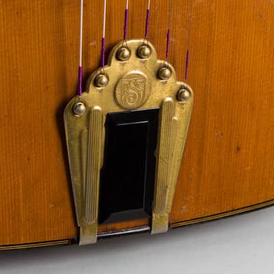 Selmer-Maccaferri  Modele Orchestre Acoustic Guitar (1932), ser. #163, molded fiberglass road case. image 14