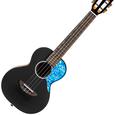 Flight IRIS TENOR BK Princess Series Solid Spruce Top Okoume Neck 4-String Tenor Ukulele w/Padded Gig Bag image 4