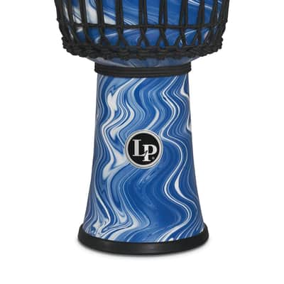 Latin Percussion Circle 10″ Djembe - Blue Marble image 2