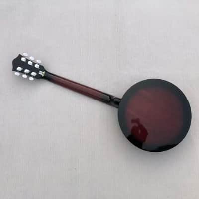6 String Banjo Guitar in Black and Natural image 3