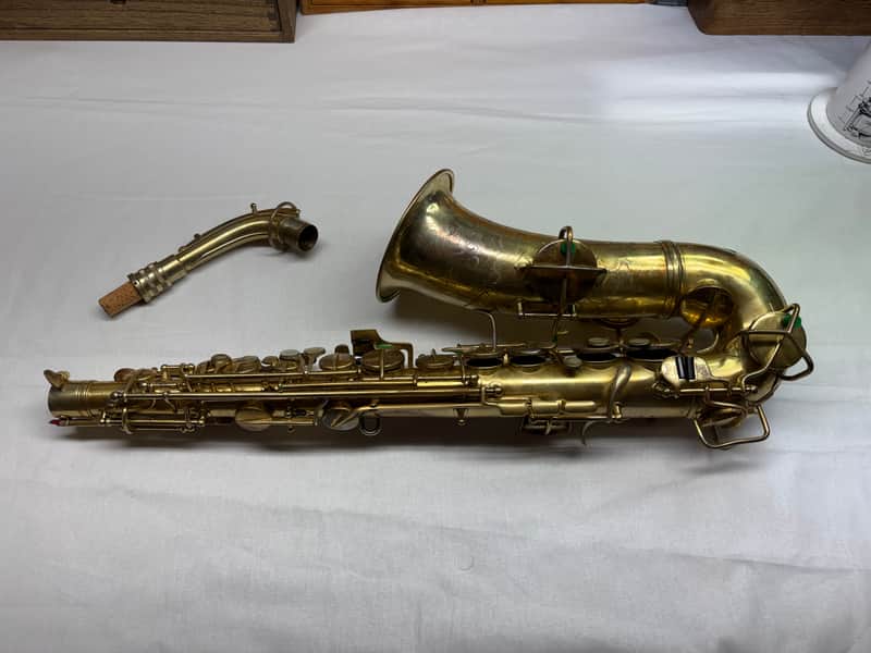 C.G. Conn CHU BERRY ALTO SAXOPHONE 1927 - Gold Plated image 1