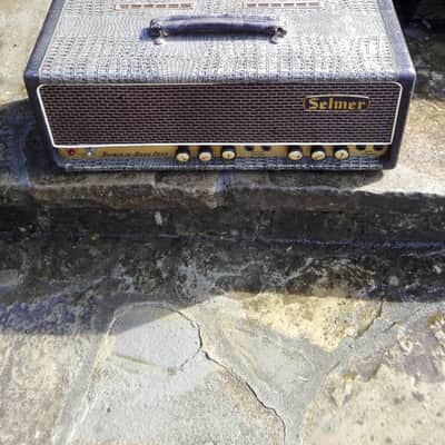 RARE ORIGINAL 1964 Selmer Treble 'n' Bass "Croc Skin" 50W Tube Amp Head- VGC!!!! image 2