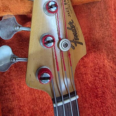 1964 Fender Jazz Bass Vintage Original Parts Refinished w/ OHSC image 24
