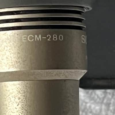 Sony ECM 280 condensermicrophone pair 1975- 1979 - Silver image 2