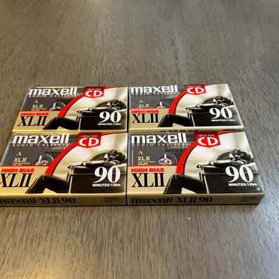 Lot of 4 Maxell XLII 90-Minute Type II High Bias Blank Cassette Tapes - Sealed NOS image 1