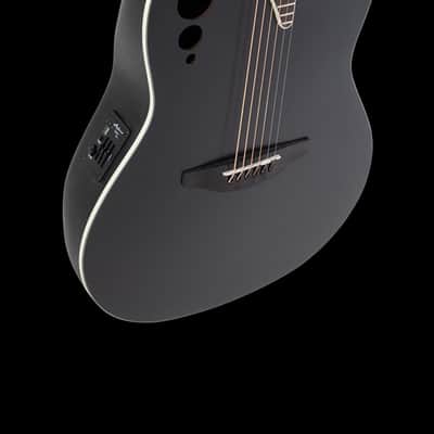 Ovation Applause AE44 Traditional Series Mid-Depth Acoustic-Electric Guitar Black image 7