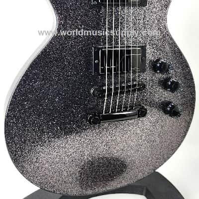 ESP ESP USA Custom Eclipse w/Fishman Fluence Black HW w/Case-Black Sparkle-Serial#: US25442 image 2