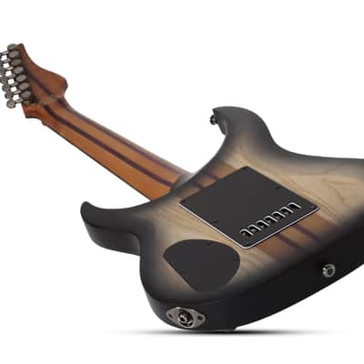 Schecter Banshee Mach-7 Evertune Electric Guitar. Fallout Burst image 14
