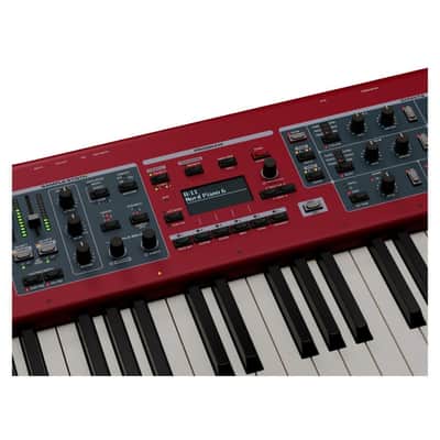 Nord Piano 6 Portable Piano with 73-Key Triple Sensor Hammer Action Keybed and LED Faders (Red) image 4
