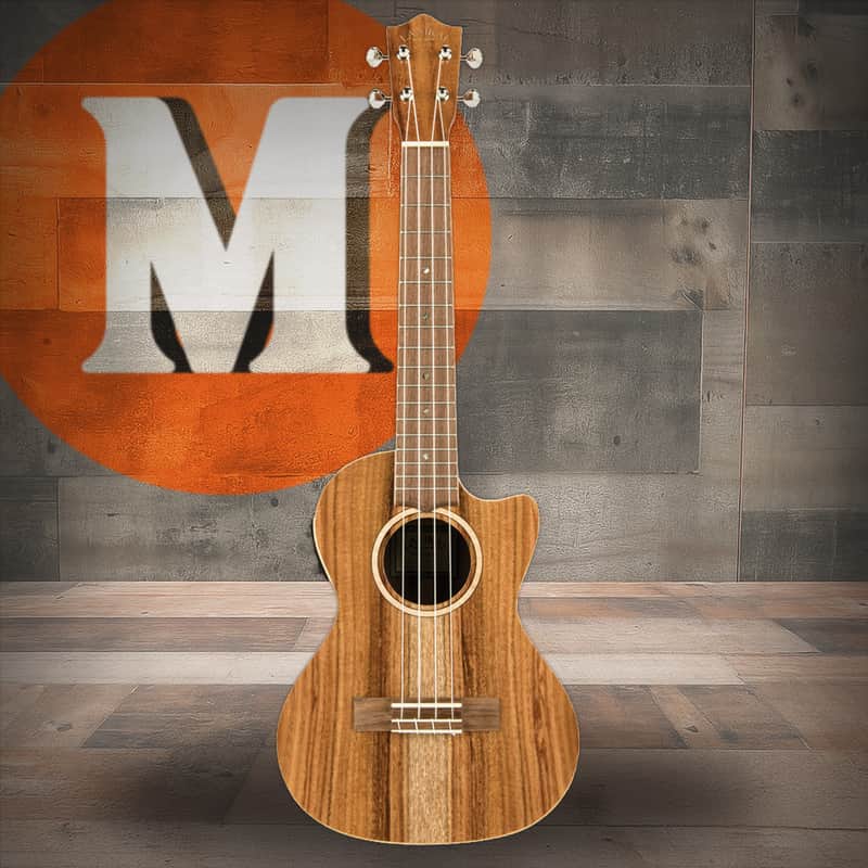 Lanikai All Solid Acacia Tenor Cutaway A/E Ukulele w/ Kula Preamp (ACS-CET) image 1