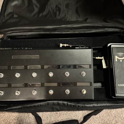 Line 6 Helix Rack with Controller + SKB rack case + pedal board + Mission expression pedal image 2