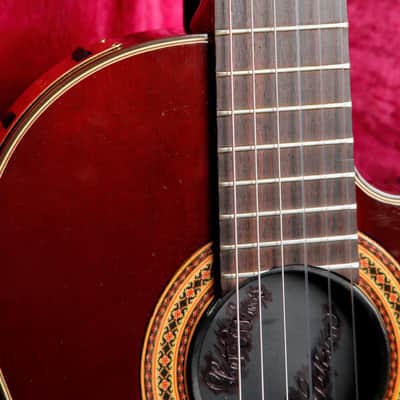 Gibson Chet Atkins CE Wine Red Nylon String Guitar 1993 Pre-Owned image 5