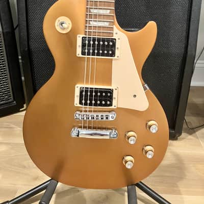 Gibson Les Paul Studio '50s Tribute with Humbuckers 2011 - 2015 - Satin Gold Top Dark Back image 4