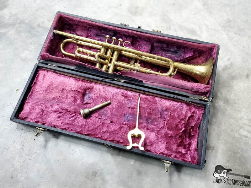 Conn / Musicraft "Stencil Horn" Bb Trumpet (1920s Lacquered Brass) image 1