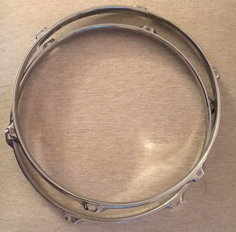 Ludwig Triple flange stick saver hoops  Newer Chrome image 1