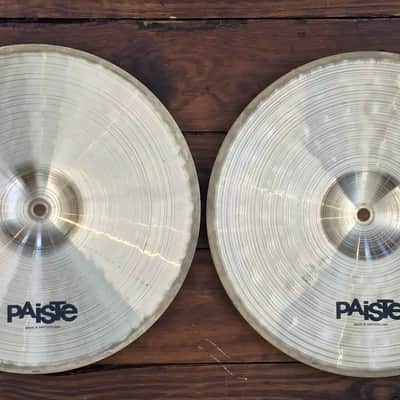 USED Paiste Signature Dimensions 14" Thin Heavy Hi-Hat Cymbals (Pair) image 2