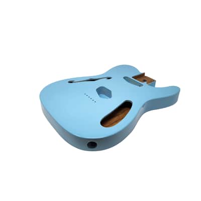 Brio 69 Telecaster Thinline SS Roasted Ash Body Semi-Hollow Sonic Blue image 1