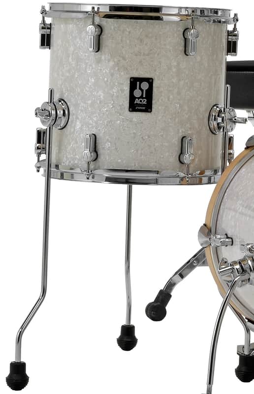 Sonor AQ2 Series 14x13" White Marine Pearl Floor Tom Drum w/Legs | Maple | Worldwide Ship | NEW Authorized Dealer image 1
