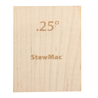 StewMac Neck Shims for Guitar, Blank - 6 Pack of 0.25 Degree Shims image 2