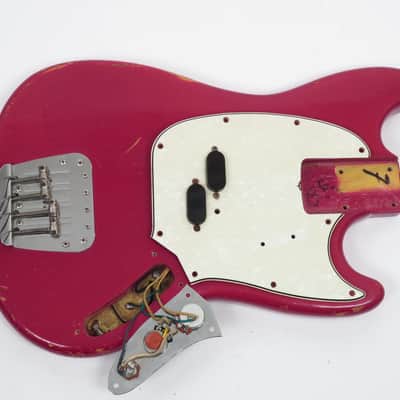 1966 Fender Mustang Bass - Dakota Red - Early First Run First Year Example! image 15