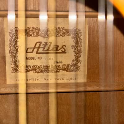 1970s Atlas T-213 12-String Acoustic Made in Japan w/ Hard Case image 3