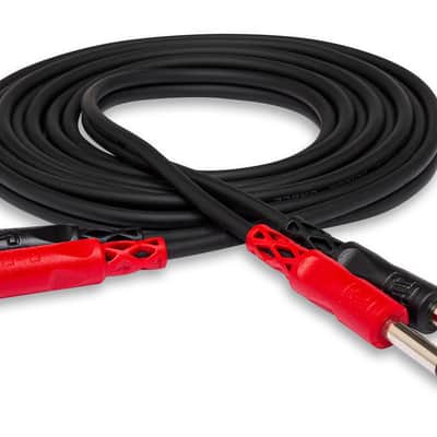 HOSA CPR-203 10' Stereo Interconnect, Dual 1/4 In TS To Dual RCA image 2