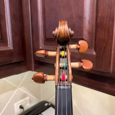 *Video demo* Flamed Fiddle Vintage c. 1880-1910 -Full size 4/4 image 5