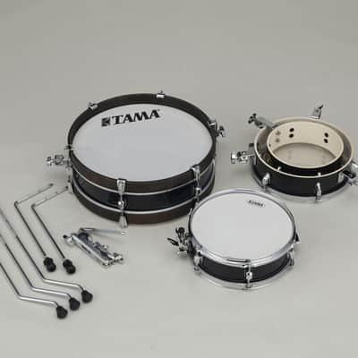 Tama LJK48P-HBK Club-Jam Pancake Shell Kit 4 pcs - Hairline Black/Chrome HW image 3