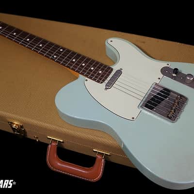 Angry Angus Guitars Testy in Sonic Blue Tele T-Style Guitar USA made image 3