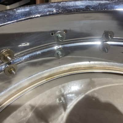 VINTAGE 1960's Sonor 5x14 D444 COB Teardrop 8-Lug Snare Drum image 16