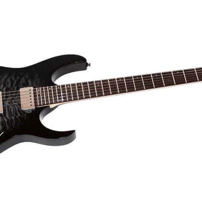 Ibanez RG6005 Quilted Maple Transparent Gray Burst Electric Guitar image 1