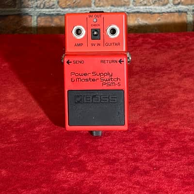 Boss PSM-5 Power Supply & Master Switch (Red Label) 1984 - 1990 - Red image 1