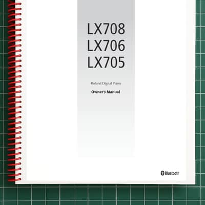 Roland LX-705 — 2 in 1 Owners Manual Guide Instructions — 55 Pages — USA Made