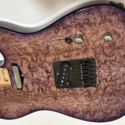 Warmoth Tele Chambered Body - Purple Burst Birdseye image 4