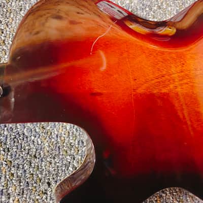 Very Early B.C. Rich USA Electric Bass EB-3 Style w/OHSC Late 60s - Sunburst image 15
