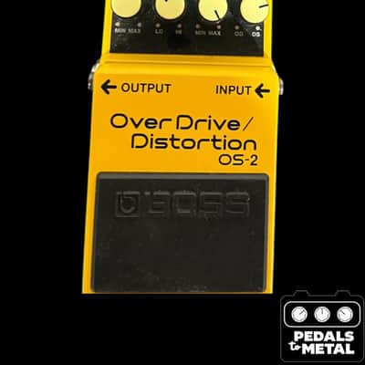 Boss OS-2 OverDrive/Distortion (Silver Label) 1990 - Present - Yellow - X17112 image 2