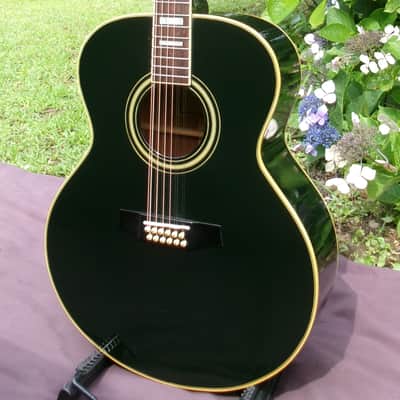 1979 Ibanez Concord J-502BK 12-String Jumbo Late 1970s Black / MIJ Lawsuit Era Vintage + Original Hard Case image 4