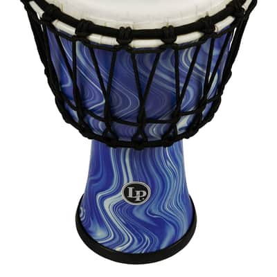 Latin Percussion Circle 10″ Djembe - Blue Marble image 4