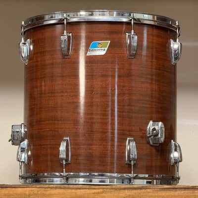 1970's Ludwig Mahogany Cortex Pro Beat 3-Ply Drum Kit 14x24 16x18 16x16 10x14 9x13 Maple image 3
