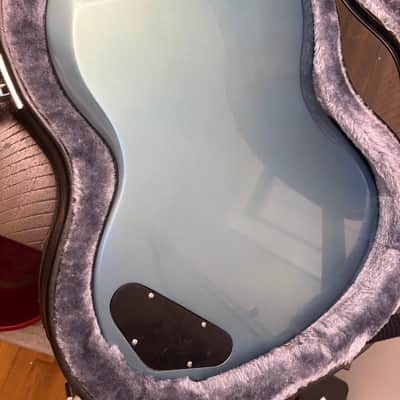 Vintage 1961 Gibson Les Paul SG Junior Refin Pelham Blue Maestro Tremotone VMB-1-2 Vibrola image 5