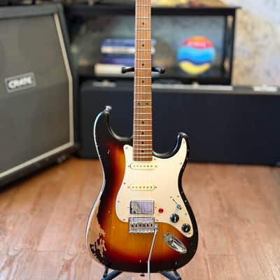ALK Custom S-62 Relic – Roasted Flame Maple – Stainless Frets – Series Mod – Gotoh / Hipshot – Hard Case image 1