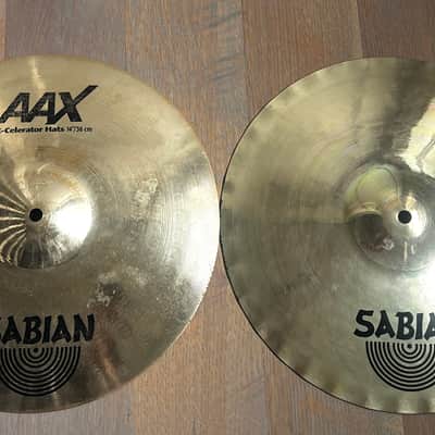 Sabian 14" AAX X-Celerator Hi-Hat Cymbals (Pair) 2005 - 2018 - Brilliant image 1