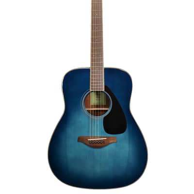 Yamaha FG820-SB Folk Acoustic Guitar 2010s - Sunset Blue image 1