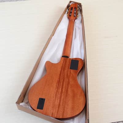 Natural Matte Finish Silent Classic Electric Guitar, Spruce Top Body, Mahogany Neck image 3