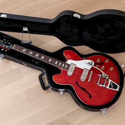 1991 Epiphone Casino Electric Guitar Cherry w/ Bigsby & Case, Pre-Elitist, Japan Terada imagen 19